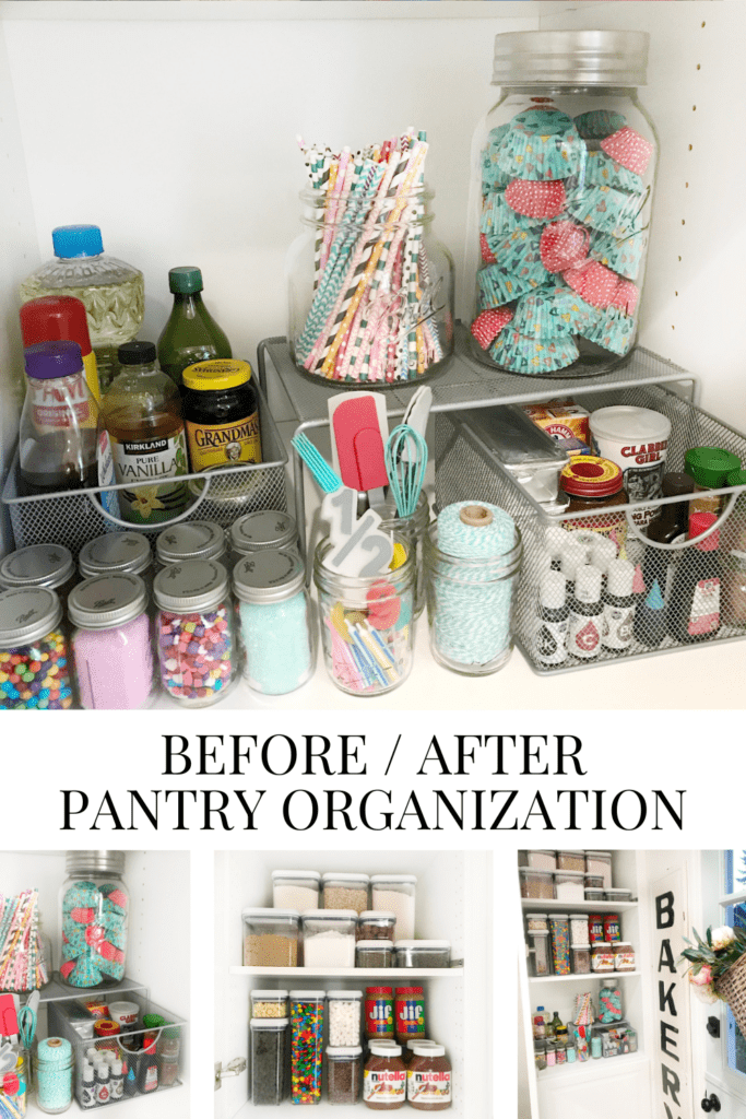 Before/After Pantry Organization • Dreaming of Homemaking