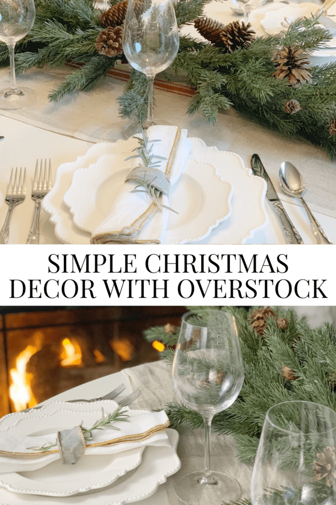Simple Christmas Decor With Overstock • Dreaming of Homemaking