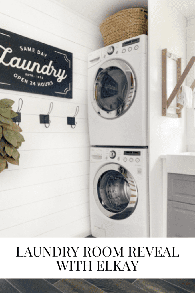 Laundry Room Reveal With Elkay • Dreaming of Homemaking
