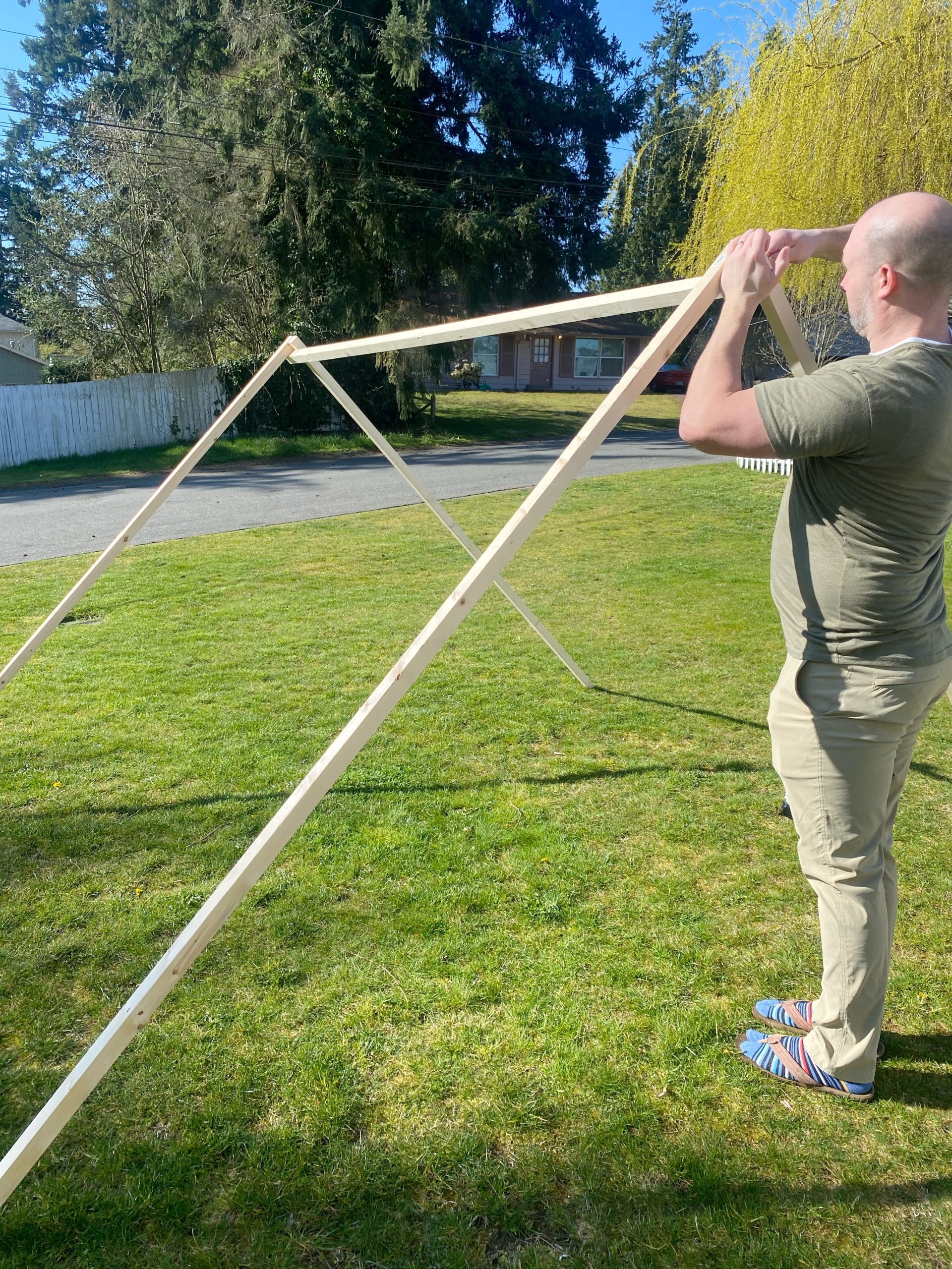 Easy DIY A - Frame Tent