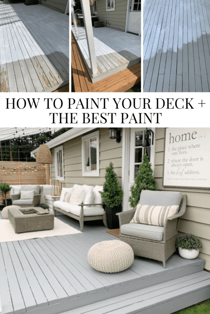 How To Paint Your Deck + The Best Paint • Dreaming of Homemaking