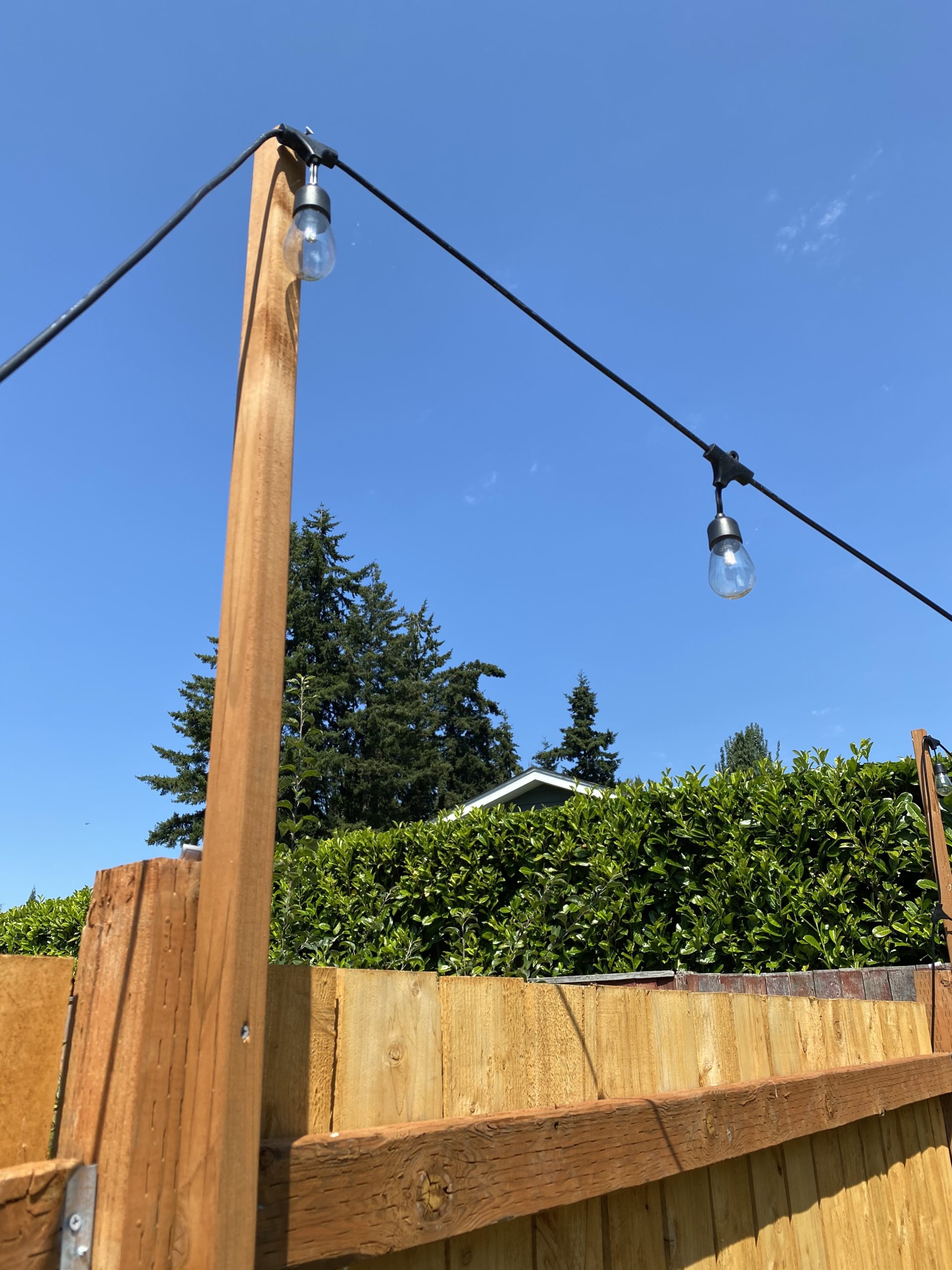 String Light Setup Easy - How to Hang Outdoor String Lights