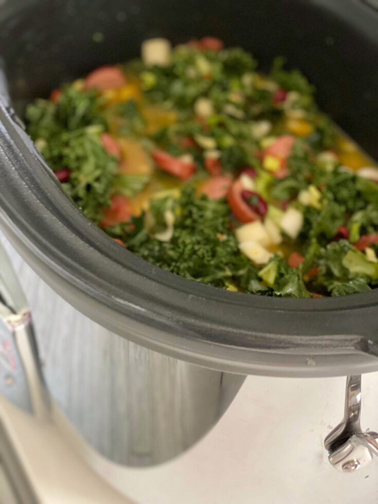 Image for Healthy Crockpot Soup - Kielbasa & Veggies