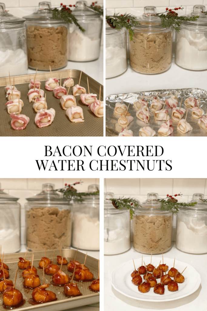 Bacon Covered Water Chestnuts • Dreaming of Homemaking