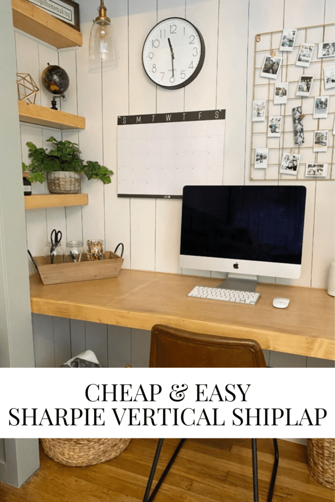 Cheap & Easy Sharpie Vertical Shiplap • Dreaming of Homemaking