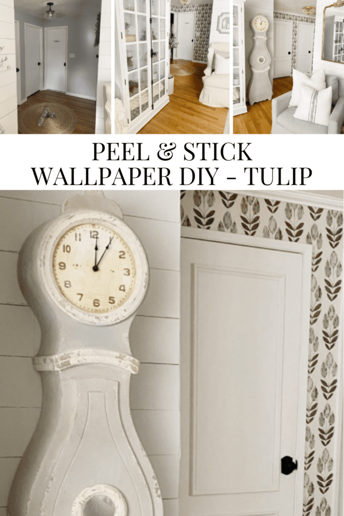 Peel & Stick Wallpaper DIY - Tulip • Dreaming of Homemaking