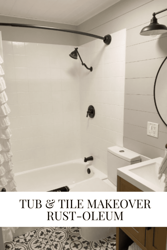 Tub & Tile Makeover Rust-oleum • Dreaming of Homemaking