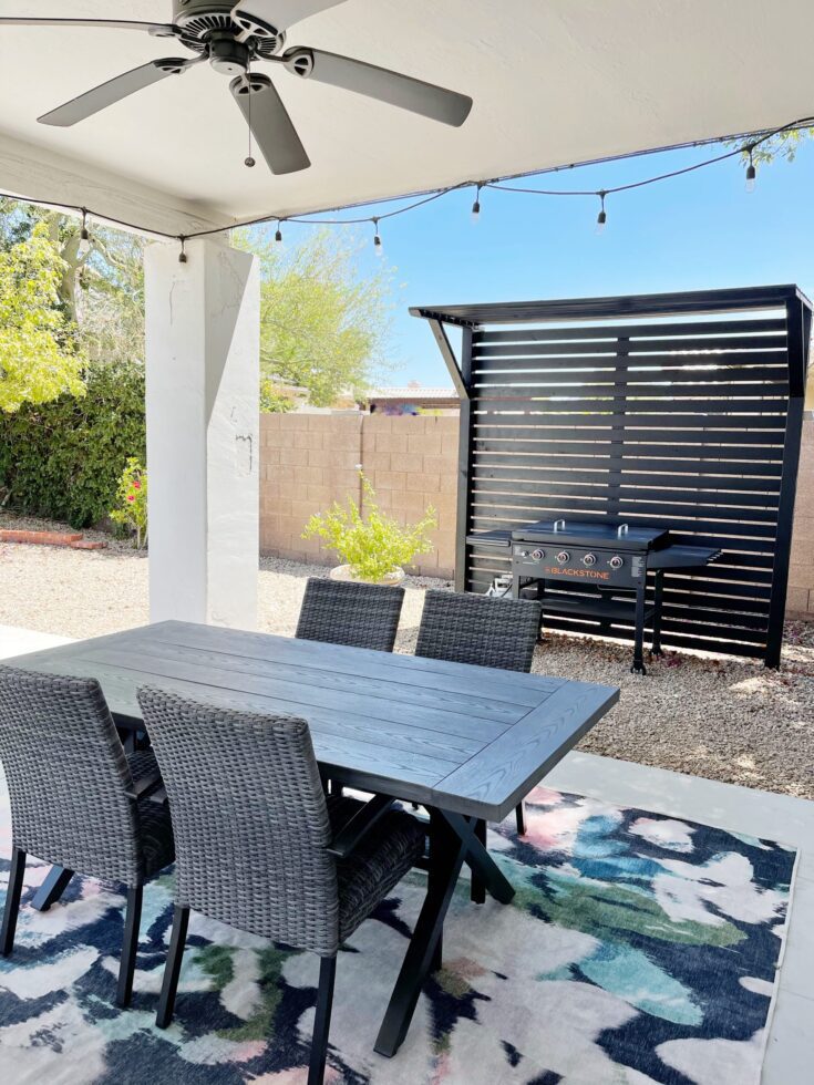 Image for Grill Area - Privacy Screen Pergola
