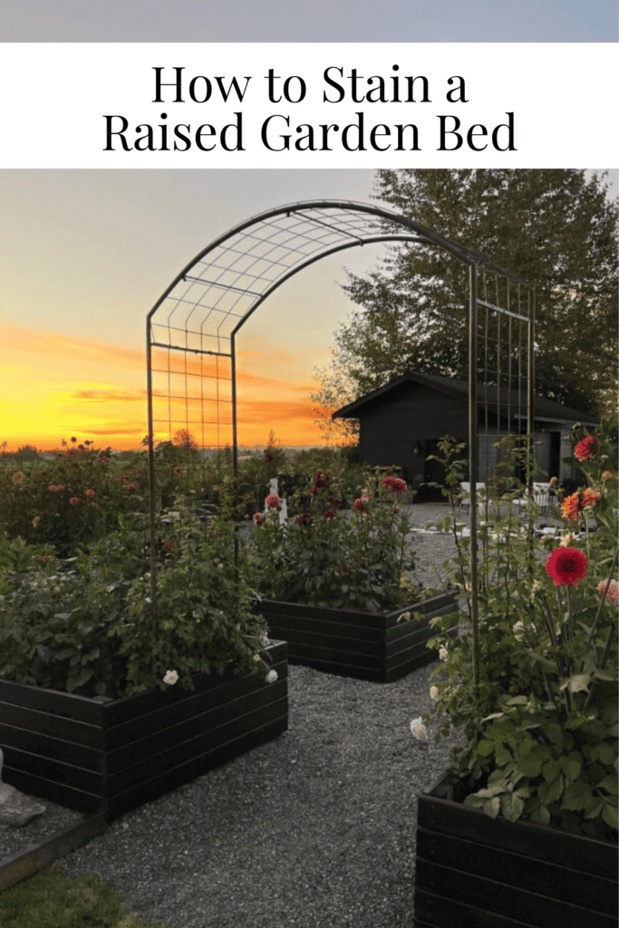 How to Stain a Raised Garden Bed