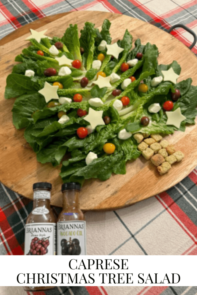 Caprese Christmas Tree Salad • Dreaming of Homemakig