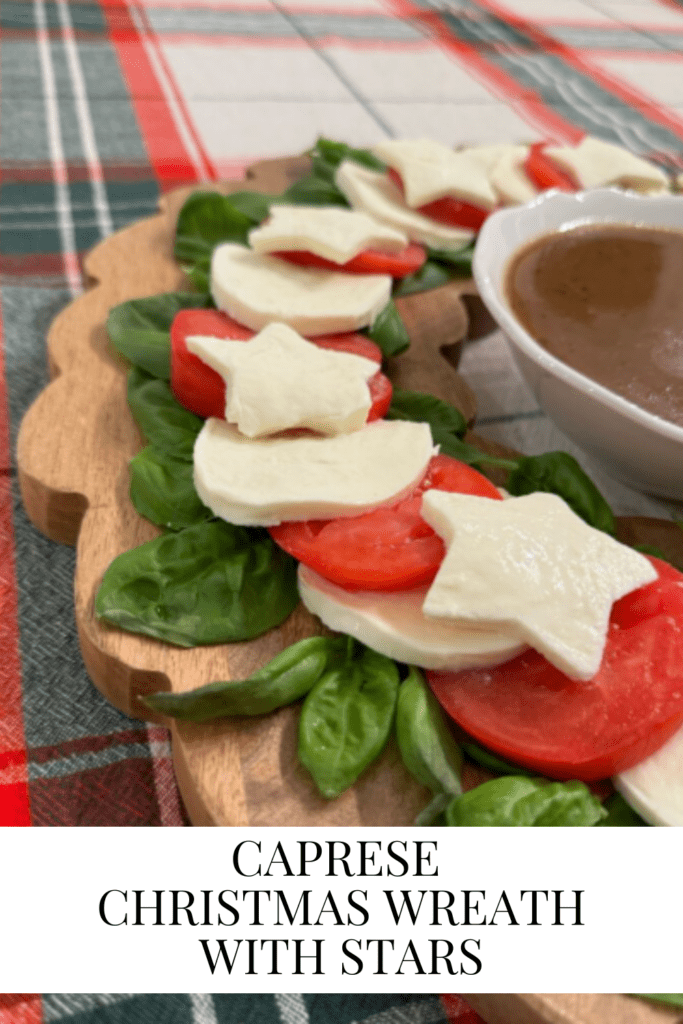 Caprese Christmas Tree With Stars • Dreaming of Homemaking