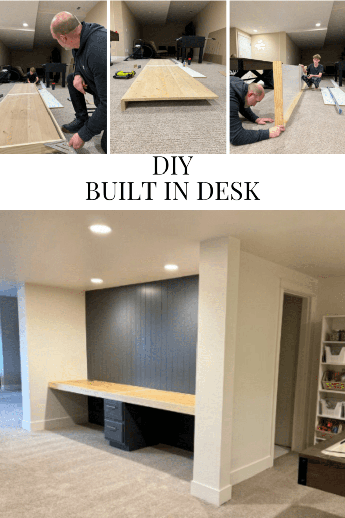 DIY Built In Desk • Dreaming of Homemaking